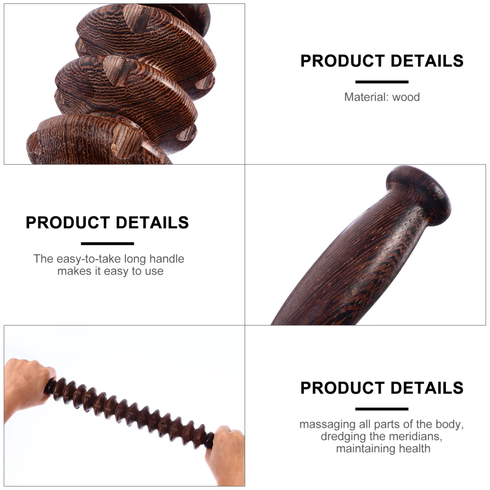 

Practical Fascia Manual Roller Wooden Roller Stick Rod