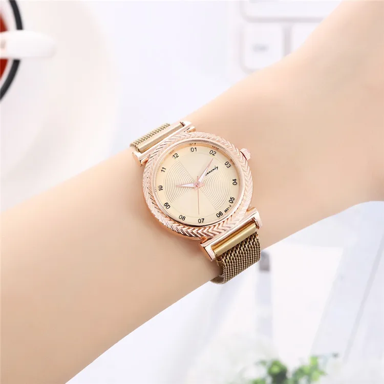 Женские наручные часы Reloj роскошные модные с магнитной застежкой подарок для