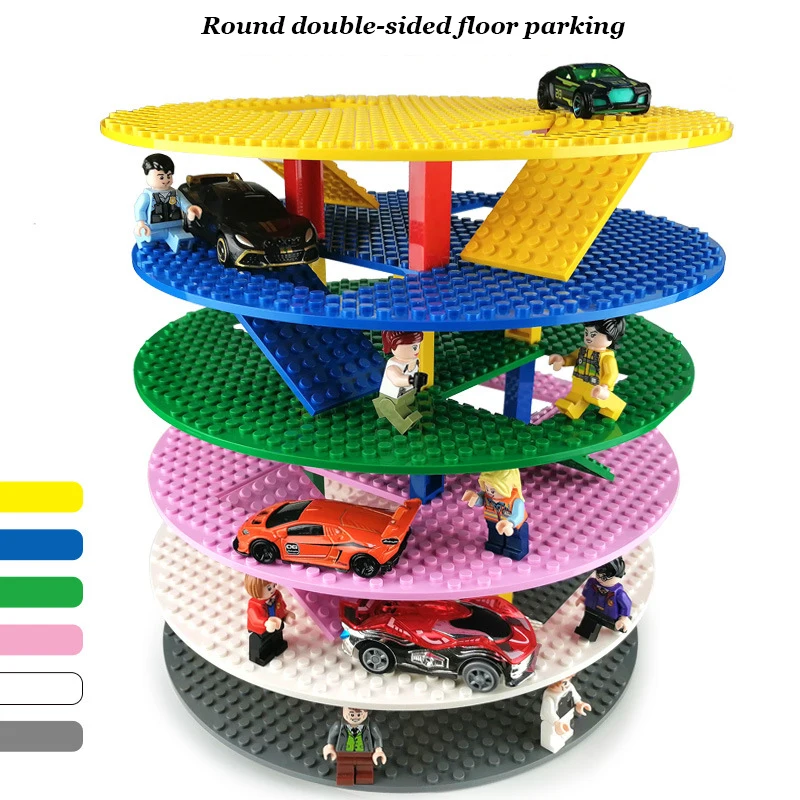 6*10 пластиковых сборных блоков базовые тарелки фигурки городские классические