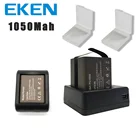 Аккумулятор EKEN 2 шт.компл. 3,7 в PG 1050 мАч для экшн-камеры EKEN SJCAM h9r h8r h6s h5s H3r C30 F68 SJ4000 с двойным зарядным устройством