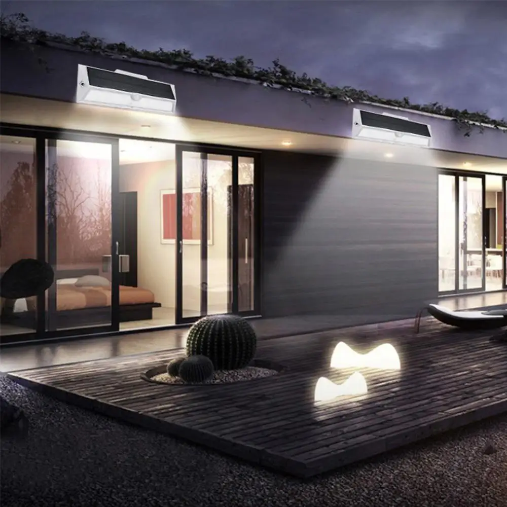 Светодиодный настенный светильник на солнечной батарее многофункциональный