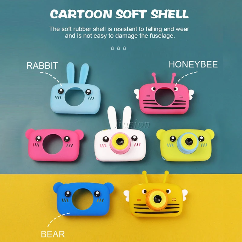 Dual Lens Cute Kids Mini Camera 1080P Children Digital Video Photo Vlog Camara Fotos Baby Kinder Child Education Toys Best Gift |