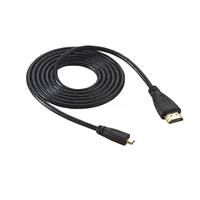 3m 5m micro hdmi compatible male to hdmi compatible male cable black color for camera tablet
