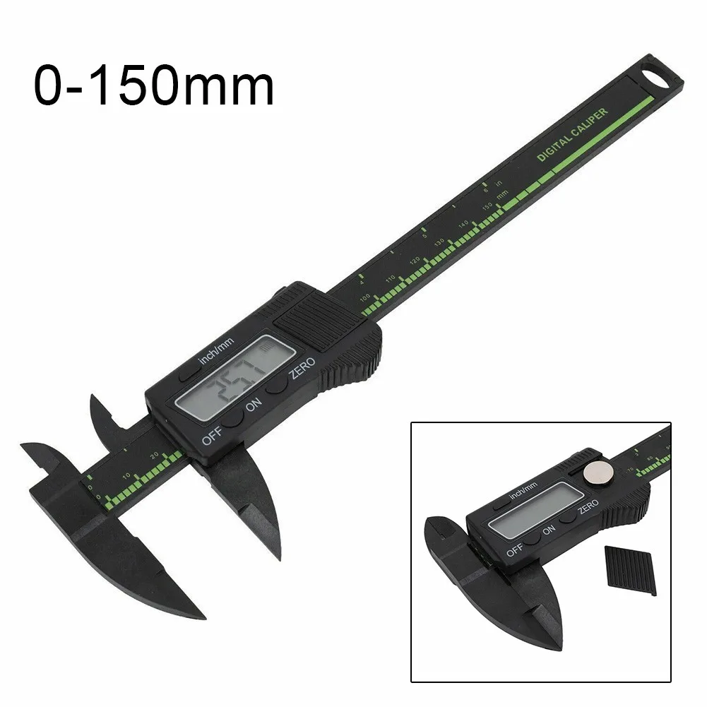 

6" Digital Vernier Caliper 150mm 0.02mm LCD Display Electronic Caliper Ruler Precise Micrometer Measuring Instrument Gauge Tool