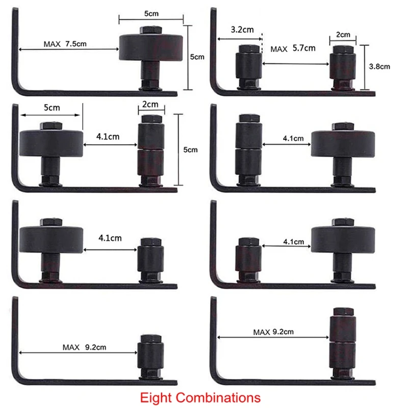 Регулируемое настенное крепление из углеродистой стали для раздвижных дверей