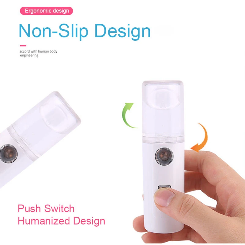 Portable Nano Mist Sprayer Facial Body Nebulizer Steamer Moisturizing and Skin Care Mini 30ml Face Spray Beauty Instruments