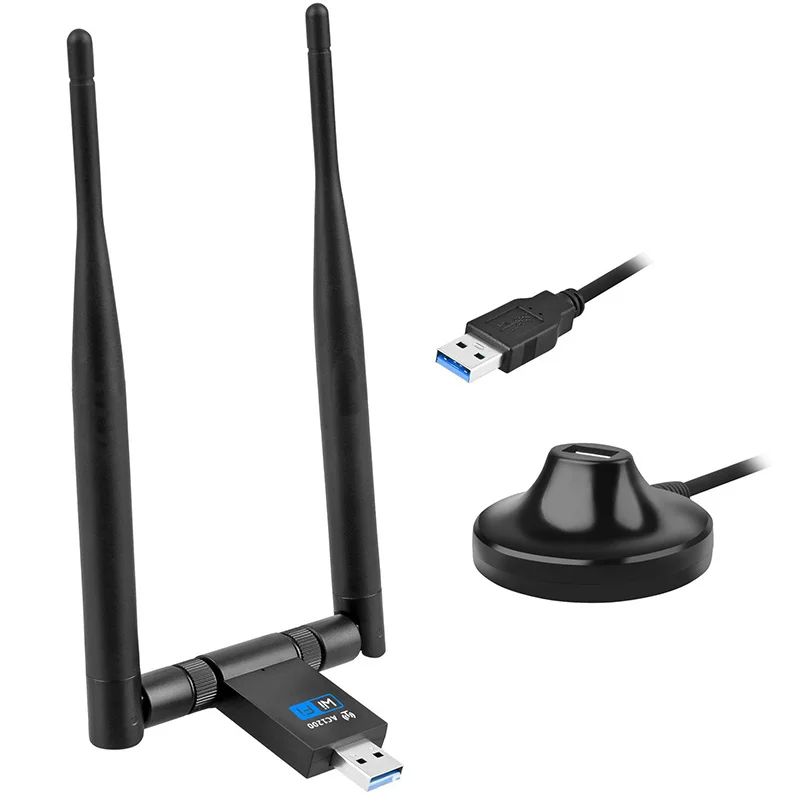 

Беспроводной Wi-Fi адаптер 1200 Мбит/с USB 2,4 Dongle G/стандартная сеть стабильного сигнала дальнего действия для Windows XP/10/8 // 7/Visa