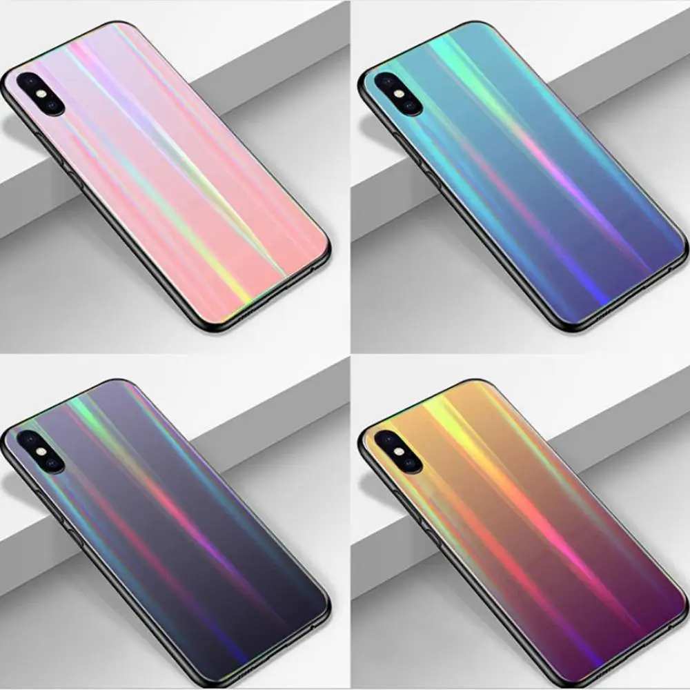 Градиент закаленное Стекло чехол для телефона s meizu 15 15p 16 16p v8 pro 16s 16xs meilan s6 e3 note6 5s