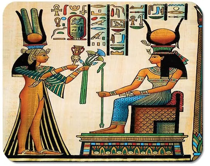 Коврик для мыши с египетскими пирамидами культура история деревенский гранж