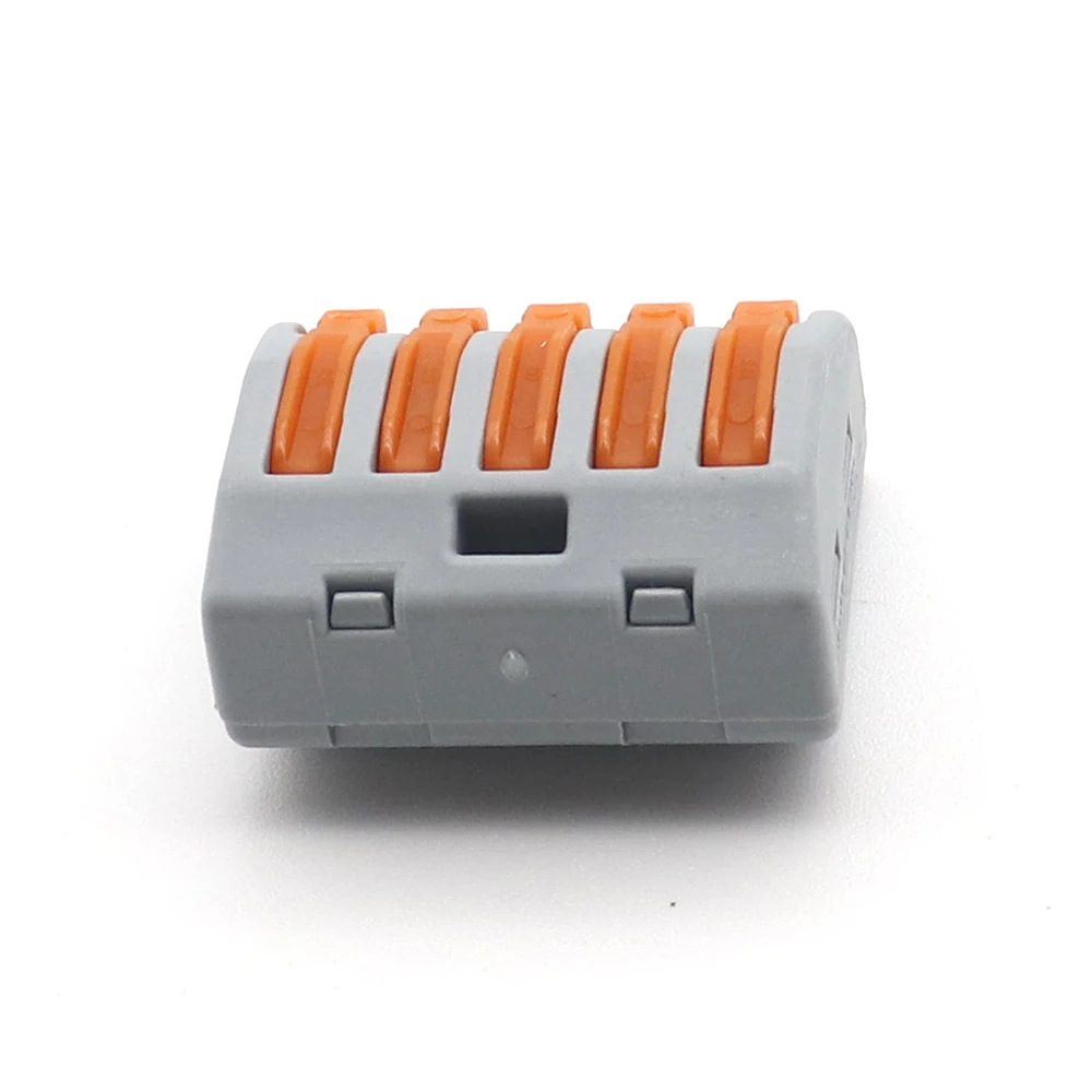 

20pcs 222-415 (PCT215)Universal Compact Wire Wiring Connector 5 pin Conductor Terminal Block With Lever 0.08-2.5mm2