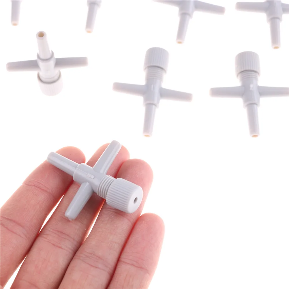 3 шт. кислородный клапан насоса тройник регулятор аквариума Регулируемый