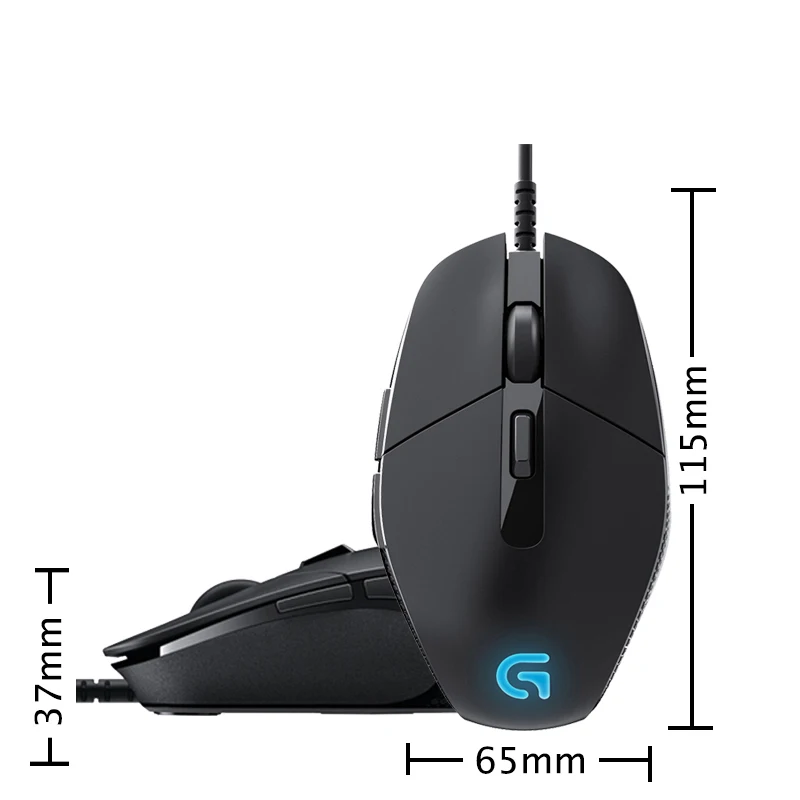 Logitech G302 Wired Gaming Mouse Support Office Test for PC Game Windows10/8/7 with Breath Light 4000dpi USB Interface images - 6