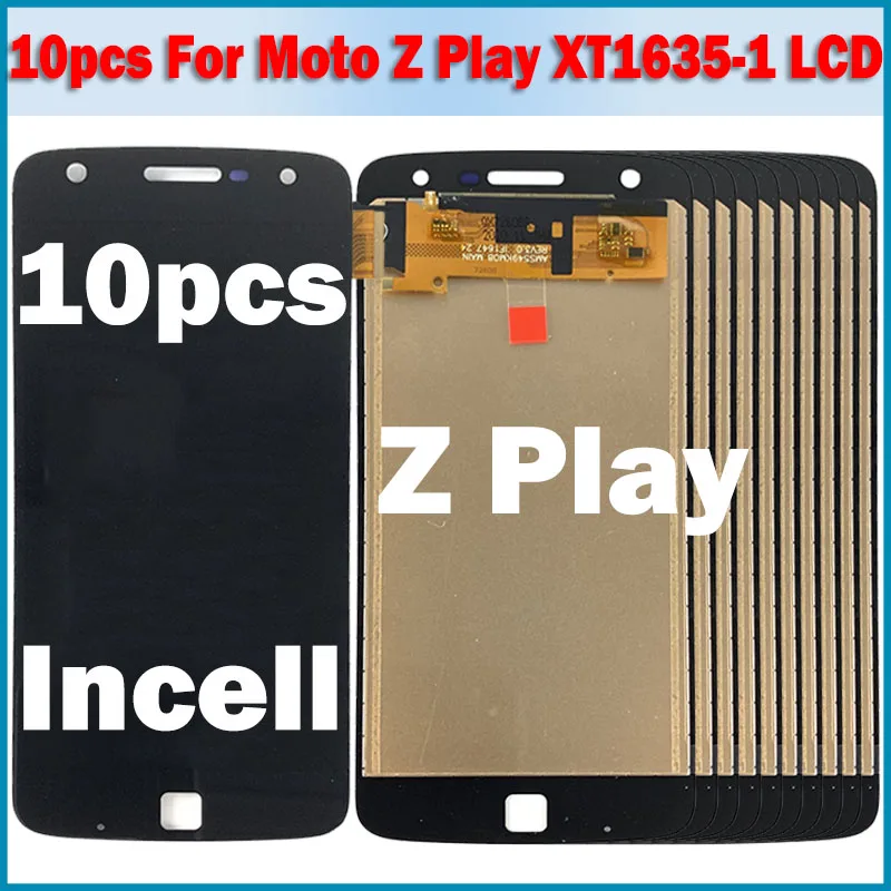10 шт./лот Incell LCD для Motorola moto Z Play ЖК дисплей детской модели цифровой