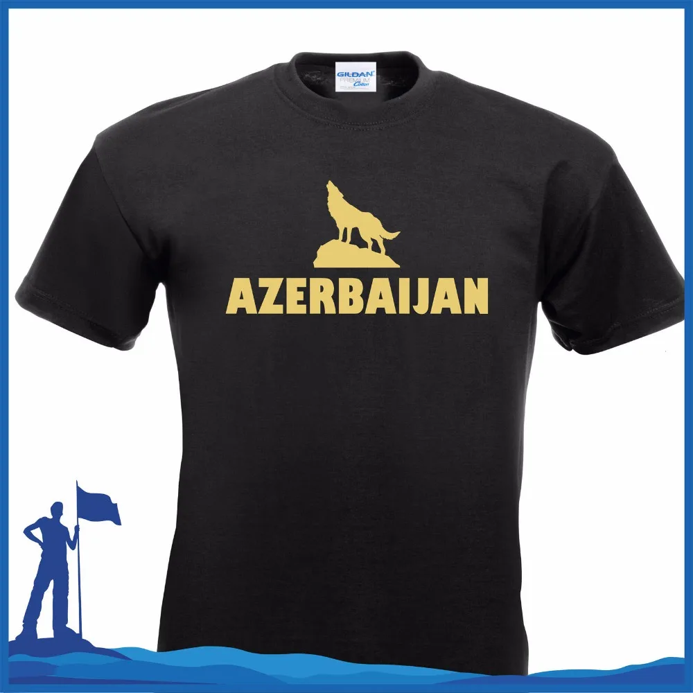 

O-Neck T Shirt Harajuku Tops Tees Print T Shirts Man Short Sleeve Tshirt T-Shirt Azerbaijan Baku Shirt custom Design Tee Shirts