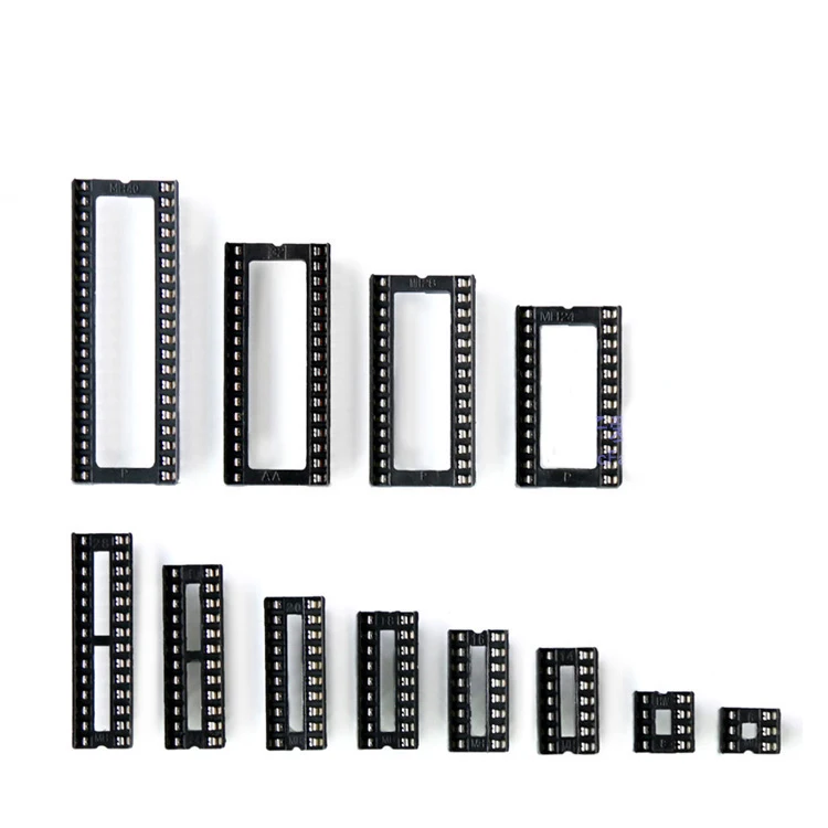 10 шт. ИС розетки DIP6 DIP8 DIP14 DIP16 DIP18 DIP20 DIP28 DIP40 контактный разъем DIP Socket 6 8 14 16 18 20 24 28