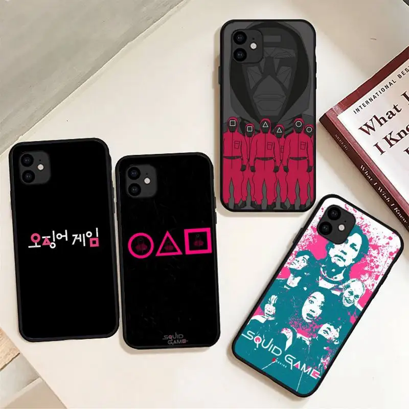 

Funny Squid Game Phone Case for iphone 12 13 Mini SE 2020 5 5S 6 6S Plus 7 8 Plus X XR XS 11 Pro Max Fundas Coque cover