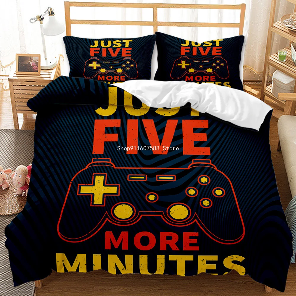 

3D Game Handle Bedding Quilt Cover Boys Gift Bedspread Cover Gamer Bedding Pillowcase Soft Home Textile Custom Bedroom Cover