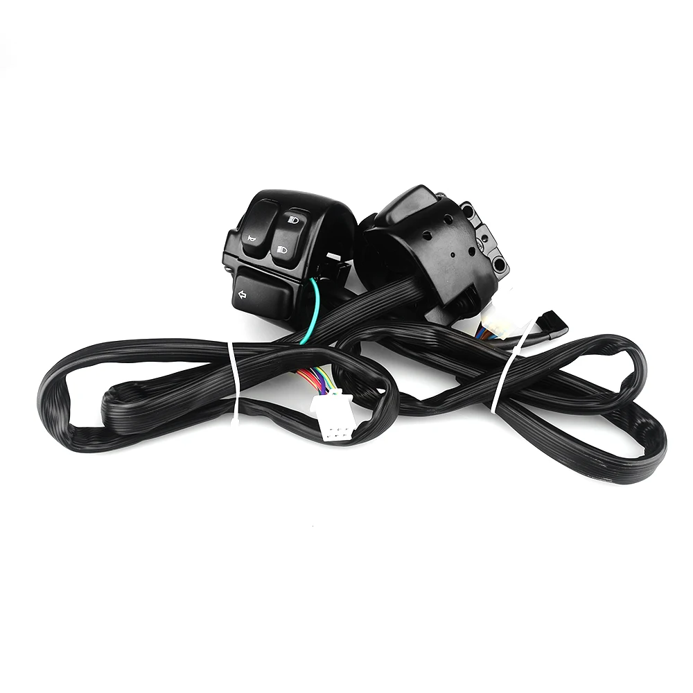 Переключатель сигнала поворота для мотоцикла 2 шт. 1 дюйм 25 мм с жгутом проводов