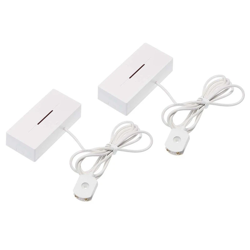 

MOOL 2Pcs 433MHZ Home Alarm Water Leakage Alarm Water Leak Sensor Detector Flood Alert Overflow Security Alarm System