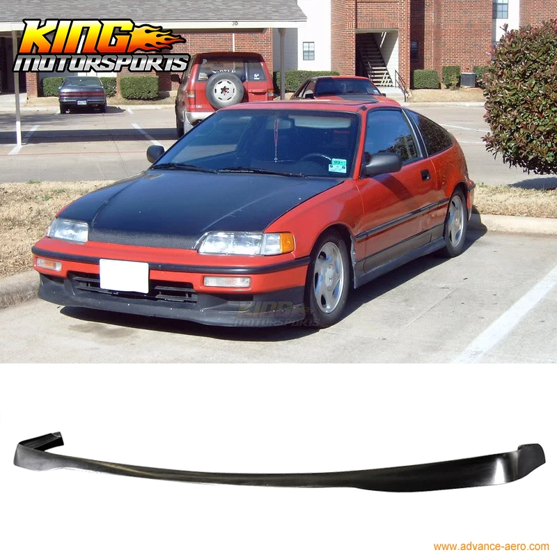 Подходит для Honda CRX Si 1990 1991 SIR T R стиль передний бампер спойлер поли уретан