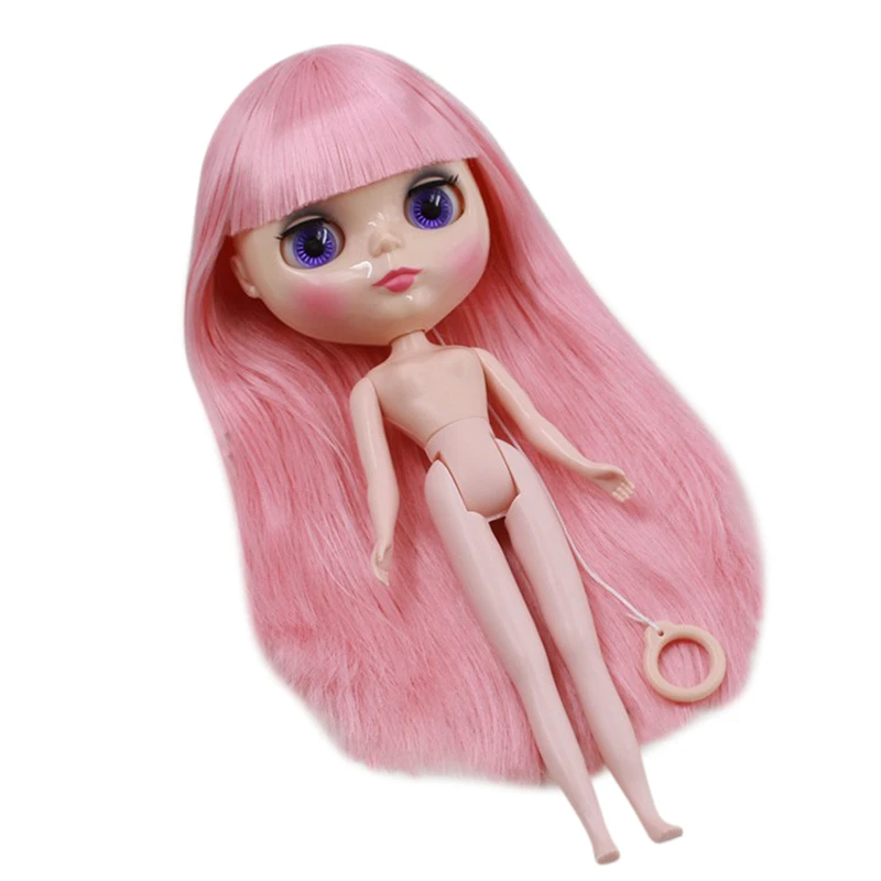 Ледяная кукла Blyth 230NY0275 розовые волосы с челкой подходит для DIY Изменить Игрушки для девочек