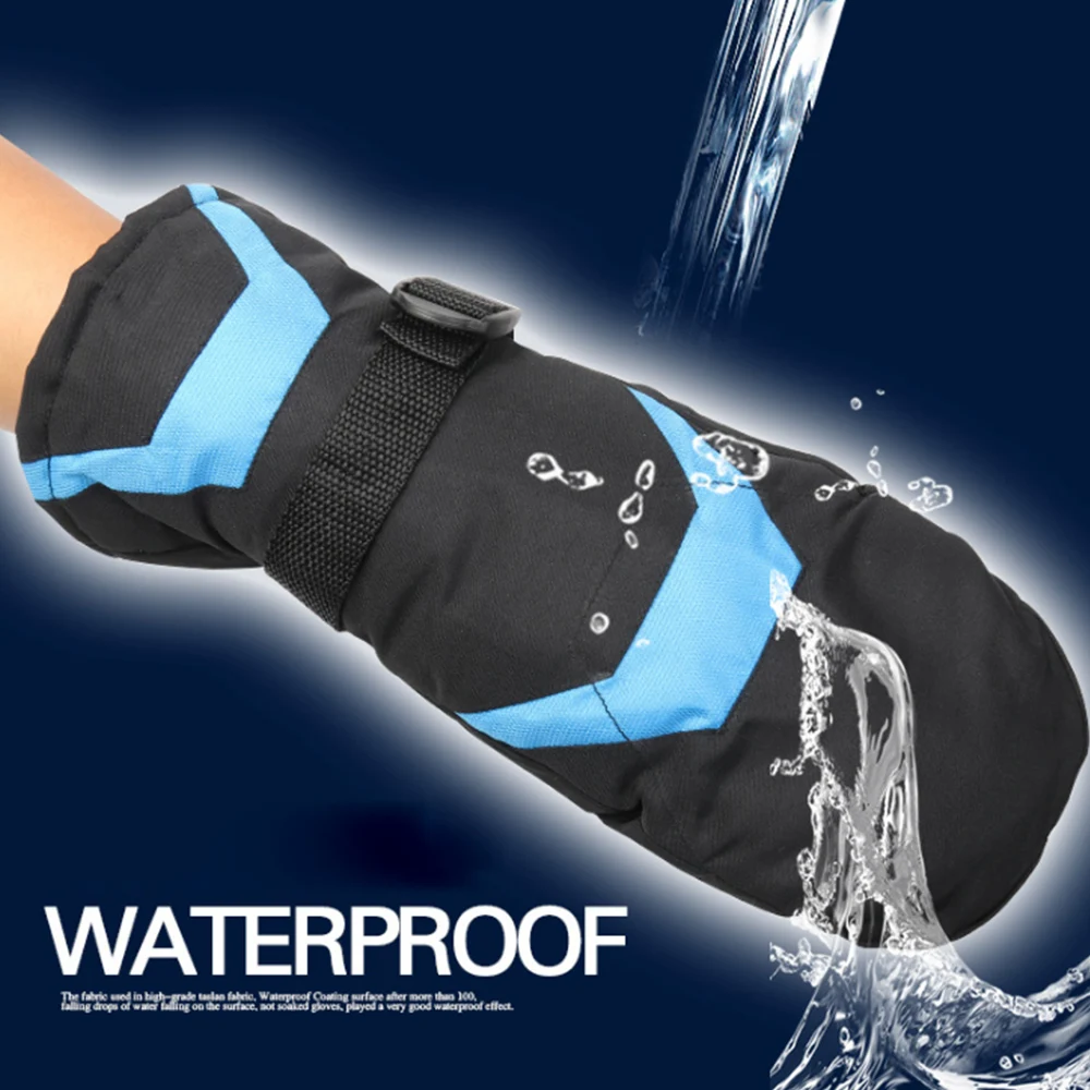 Мужские лыжные перчатки для сноуборда водонепроницаемые теплые верховой езды