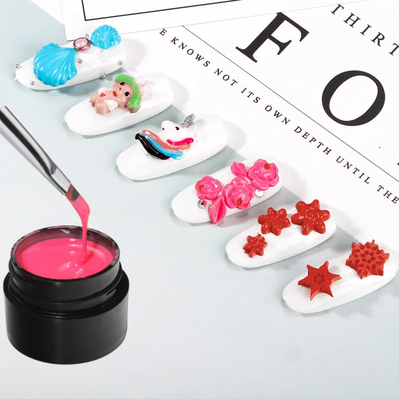 Цветная роспись гель цветок стрейч шелк полуперманентный искусственный паук лак