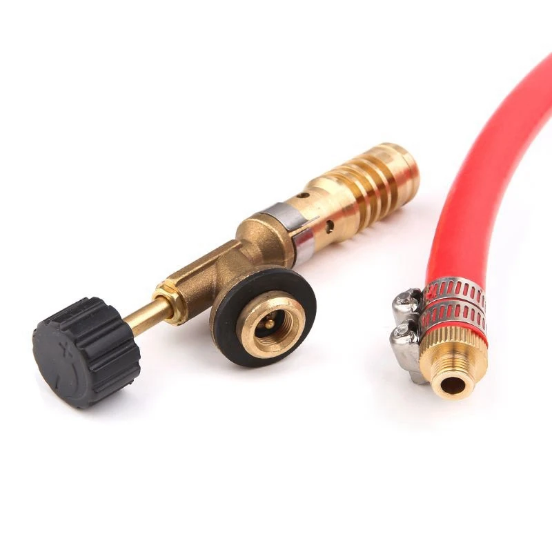 Газовый самозажигающийся турбо фонарь со шлангом пропановая сварка для