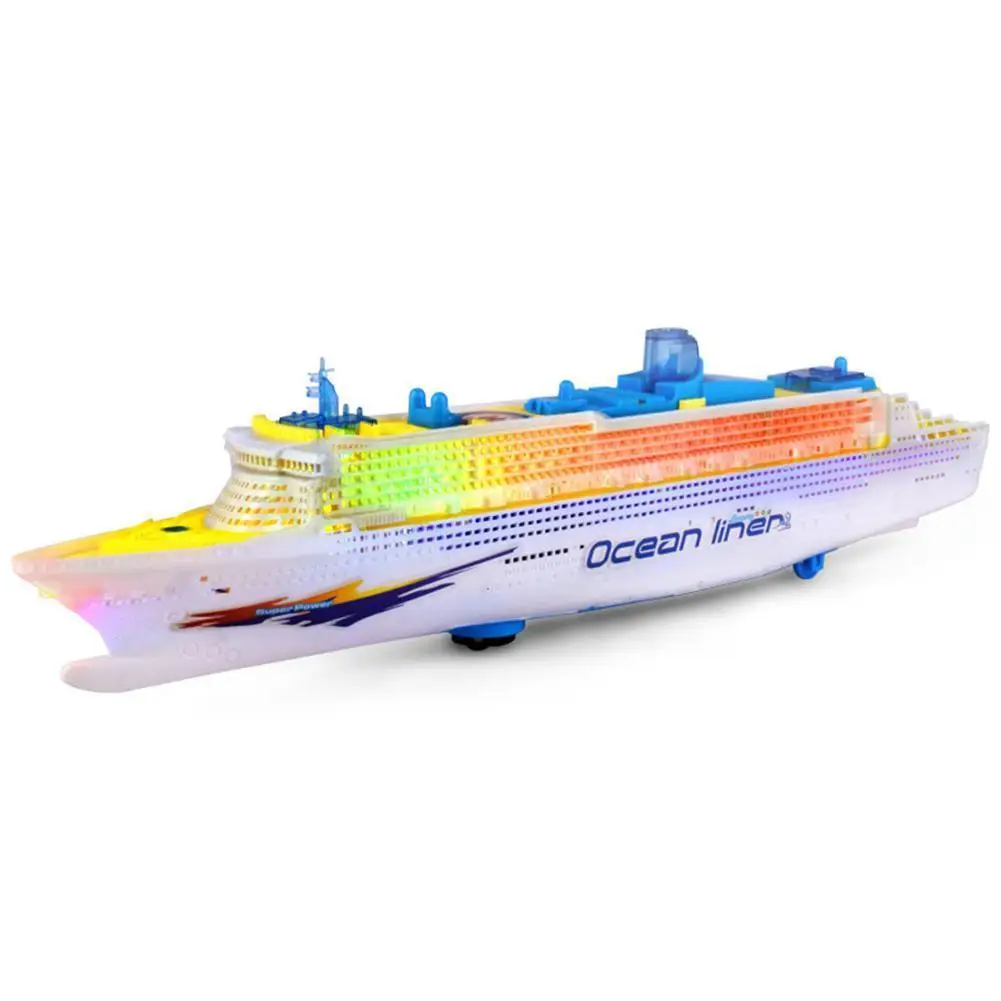 

Simulation Ship Model Children's Light And Music Cruise Ship Electric Universal Boat Toy D3R7