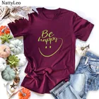 Футболка женская оверсайз с круглым вырезом и коротким рукавом, 100% хлопок