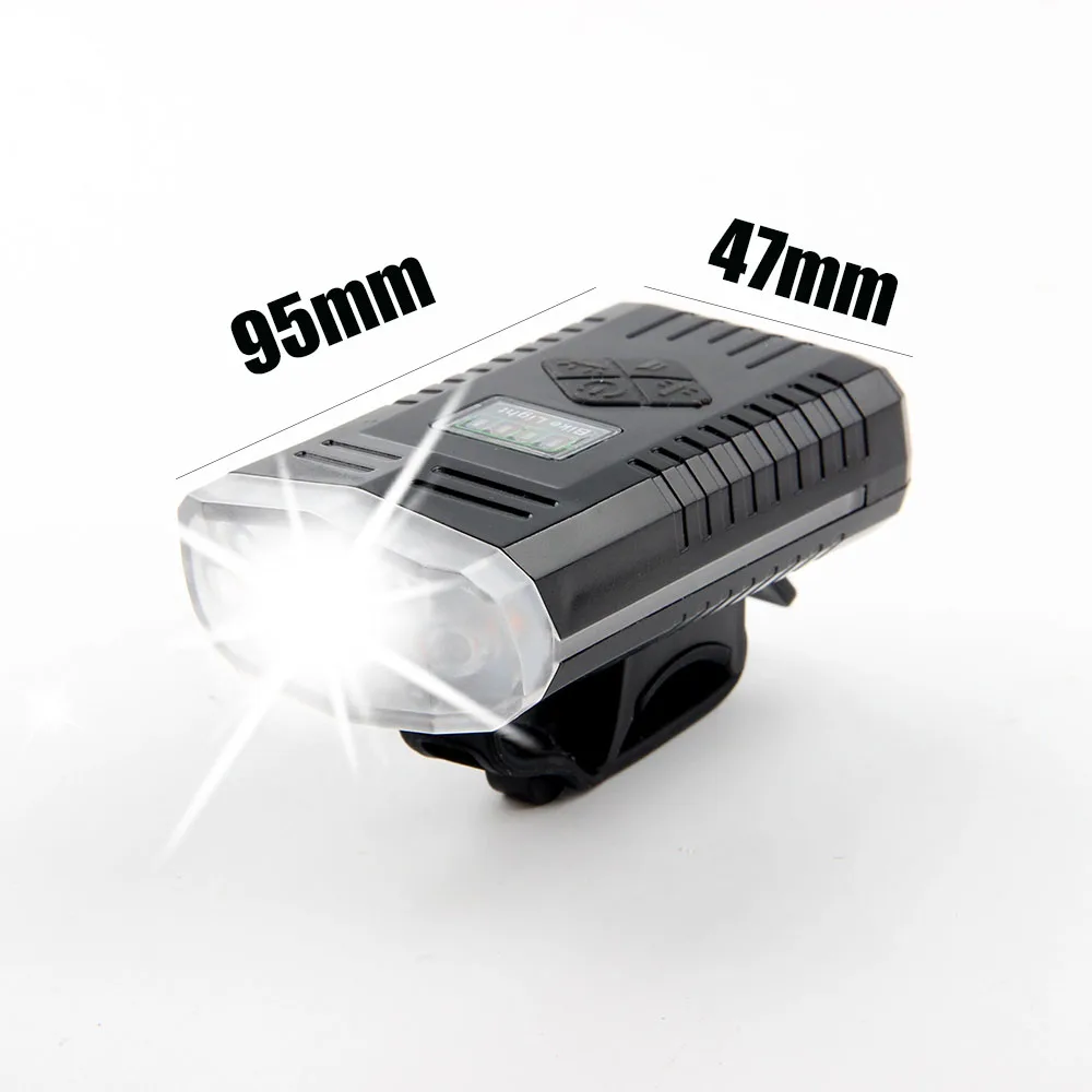 Фонарь велосипедный передний водонепроницаемый светильник с двумя светодиодный
