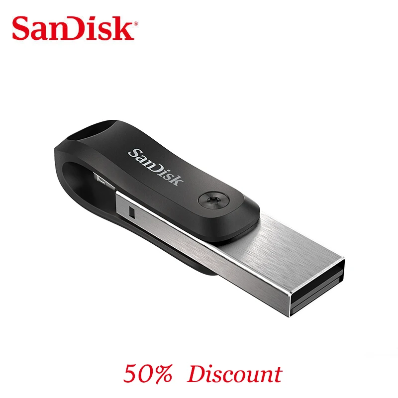 

Флеш-накопитель SanDisk SDIX60N Lightning, 128/256 ГБ, USB, сертификация MFI, для iphone
