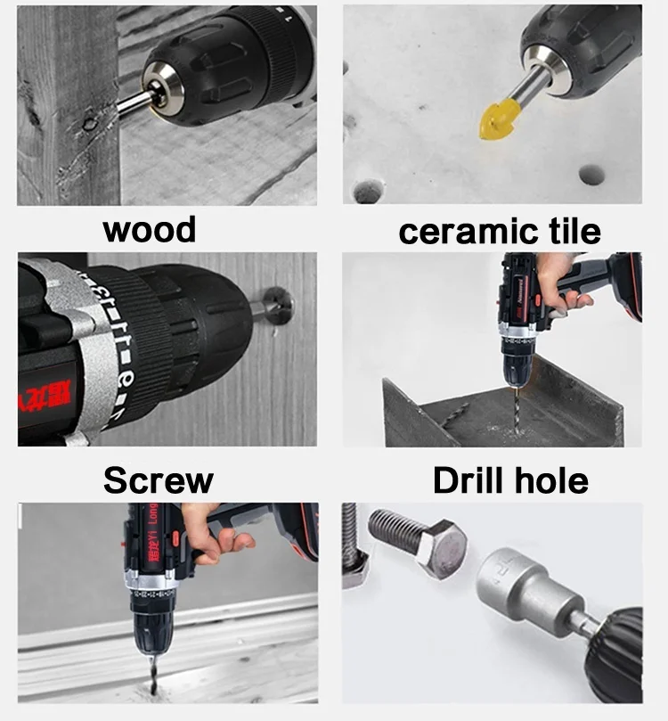 12 В ручная электрическая дрель Бытовая многофункциональная перезаряжаемая