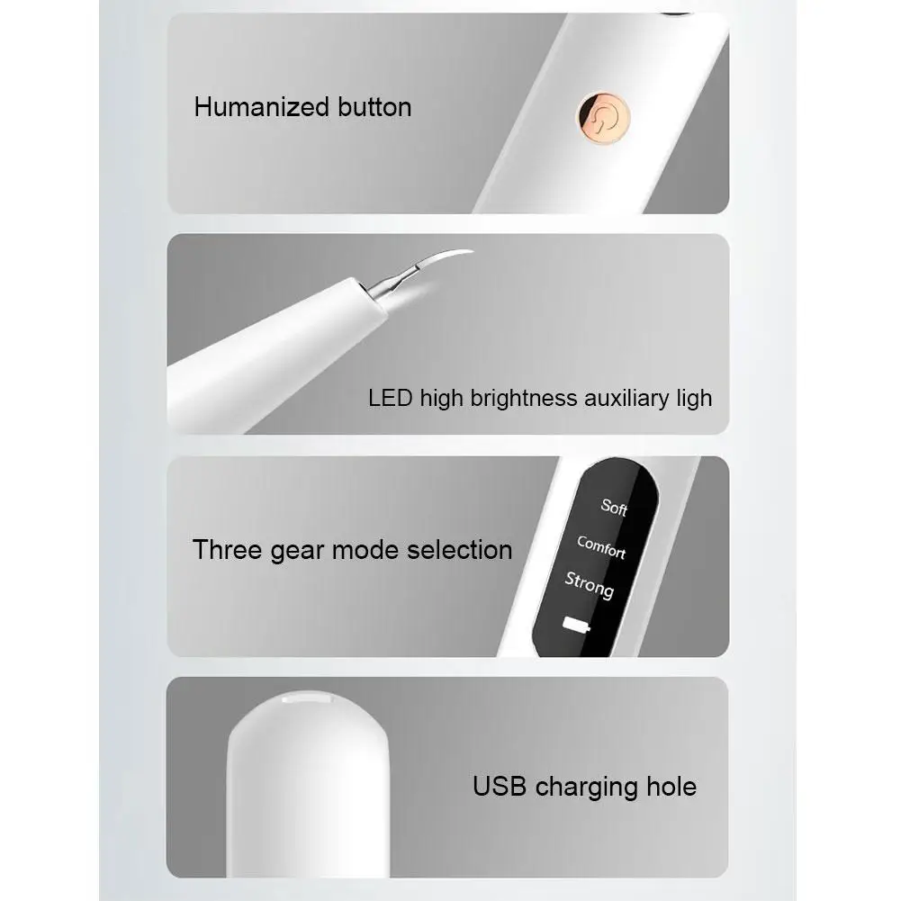 

Dental Calculus Remover Electric Tartar Remover Ultrasonic Cleaner Removal Whitening Stain Dental Scaler Household Teeth To A7V5