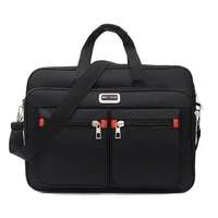 Mens Oxford Cloth Laptop Bag Briefcase Office Lighten Stylish Crossbody Shoulder Travel Cell Phone Computer Zip Pouch Supplies
