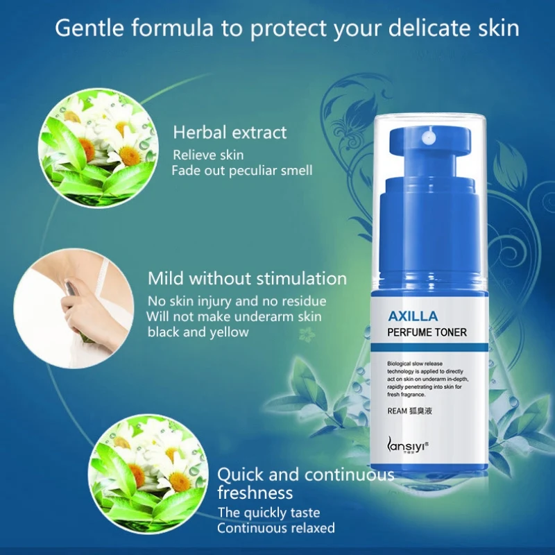 

20/30ml Sweat Body Odor Removal Natural Underarm Odor Removal Deodorant Water Clean and fresh Deodorant Antiperspirants Spray