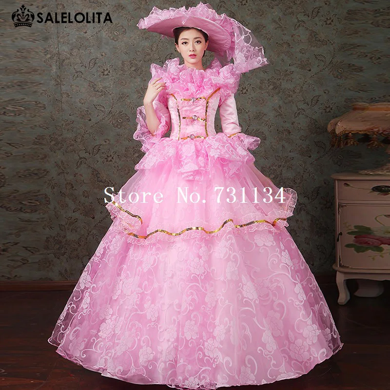 

2019 Newest Rayal Women Dance Costume Marie Antoinette Party Gown Reenactment Theatre Stage Dress