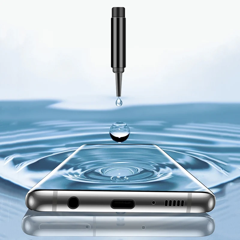 100D полная УФ-жидкий клей для самсунга закаленное стекло экрана протектор