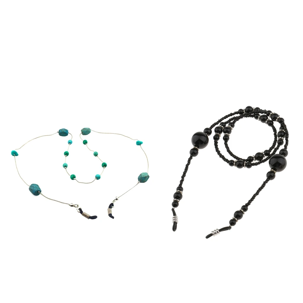 2 шт. богемные бусы очки с цепочкой держатель для солнцезащитных очков ремешок