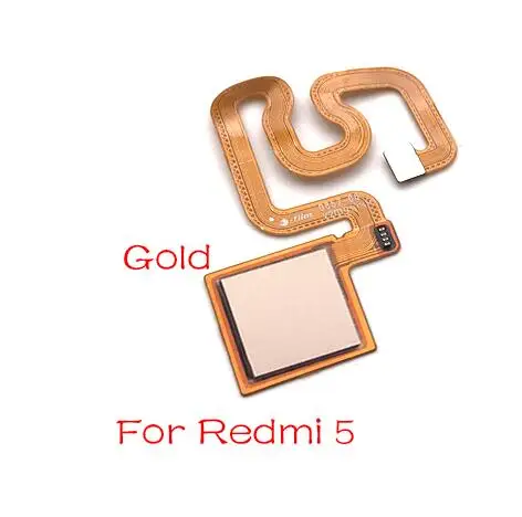 Redmi 5 Gold Для Xiaomi Redmi Note 6 7 Pro/Redmi 5 Plus сканер отпечатков пальцев сенсорная ID домашняя кнопка возврата шлейф лента - Цвет: Redmi 5 Gold