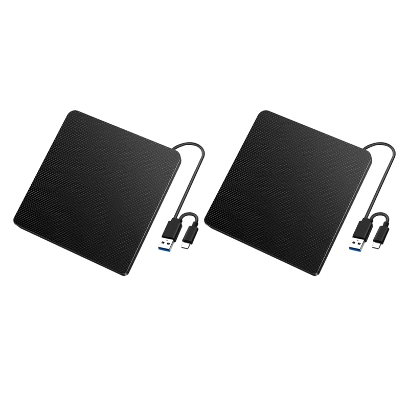 

Blu-Ray,3.0USB&Type-C Dual Interface Leather Pattern Tray Type External Mobile Blu-Ray