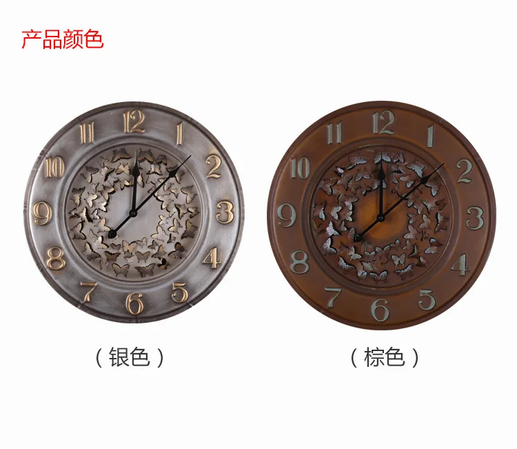 

3d Round Wall Clock Vintage Retro Antique Silver Nordic Modern Design Luxury Silent Wall Watches Reloj Pared Home Decoration EE5