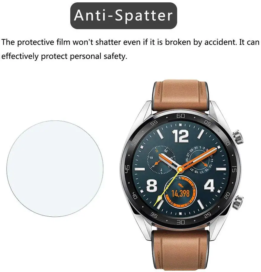 Закаленное стекло 9H для huawei watch GT/Watch 2 pro для Honor watch Magic/dream HD с защитой от царапин и отпечатков пальцев