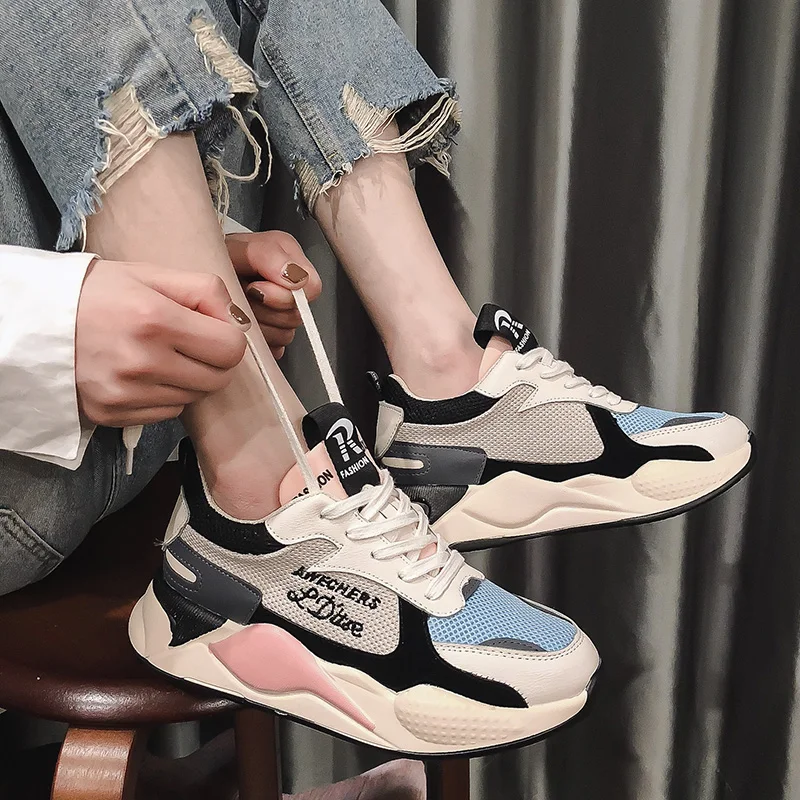 Женские кроссовки 2019 сетчатые дышащие с подбором цветов для бега и ходьбы | Спорт