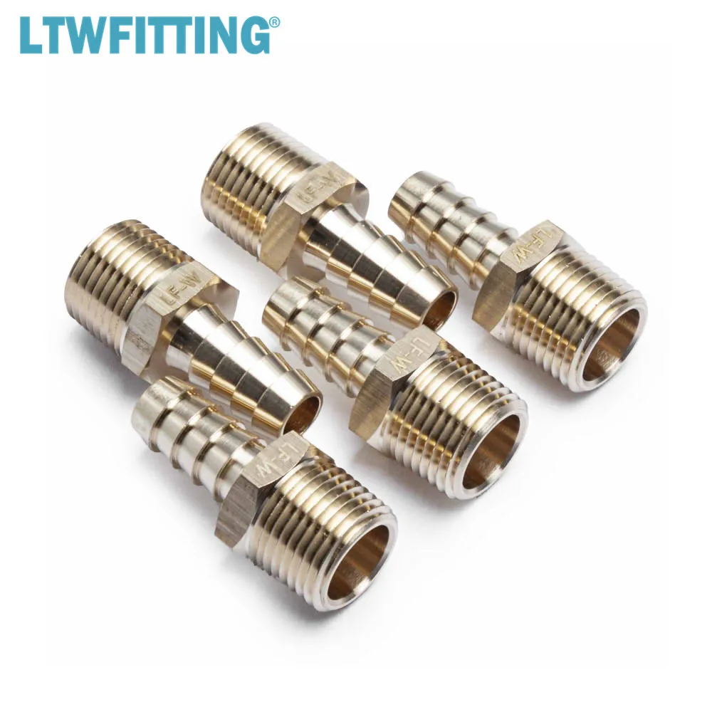 Бессвинцовый латунный фитинг с зазубриной соединитель 3/8 дюйма зазубрина для