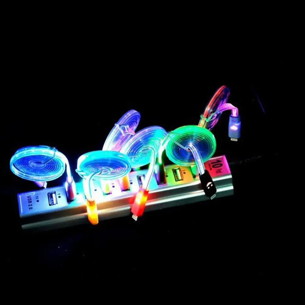 Магнитный светодиодный кабель micro usb для samsung type c 8 контактный зарядки android 1 м