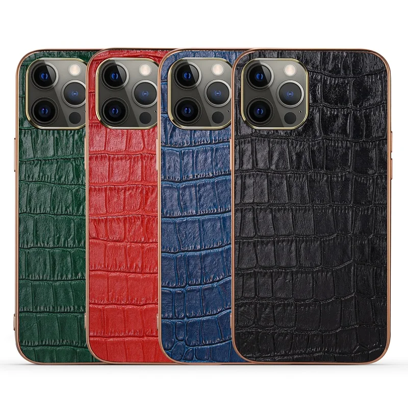 Чехол из натуральной кожи для iPhone 13 12 Pro Max Mini 11 | Мобильные телефоны и аксессуары