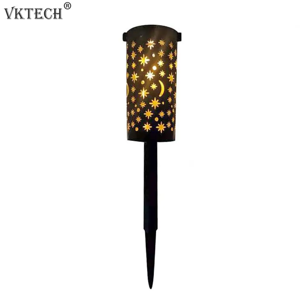 

Star Moon Solar Lamp LED Iron Art Lantern Light Outdoor Decorative Lighting Hanging Lamp for Garden Yard Pathway Solar Light