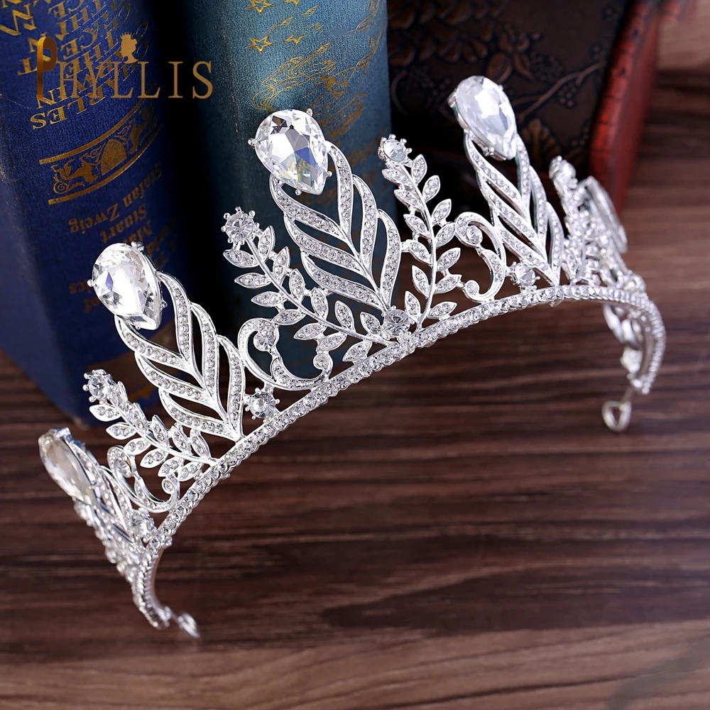 A118 Luxury Crystal Bridal Tiaras Crown Big Wedding Hair Jewelry Headwear Vintage Baroque Headband Women Prom Pageant Headdress | Украшения