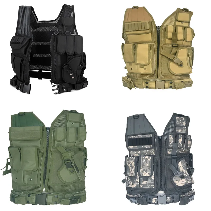 Уличный мужской военный тактический жилет для пейнтбола Камуфляжный Жилет Molle